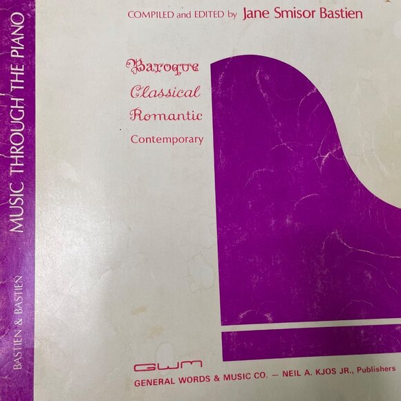 Piano Literature Sheet Music Volume One Jane Smisor Bastien 1966 Vintage u - Picture 4 of 9